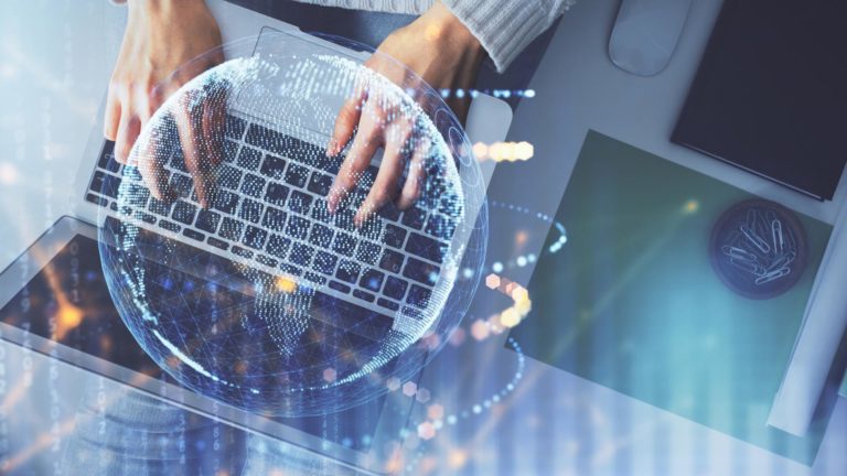 Smart Working Desktop Virtuale concept